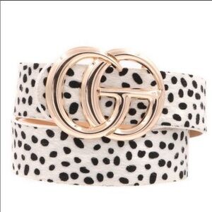 SUPER Chic Must Have! Leopard faux fur CG belt